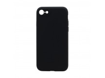 Чехол-накладка Silicone Case NEW без лого для Apple iPhone 7/8/SE 2020 (защита камеры) (018) чёрный