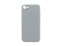 Чехол-накладка Silicone Case NEW без лого для Apple iPhone 7/8/SE 2020 (защита камеры) (026) светло серый
