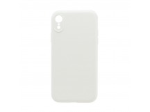 Чехол Silicone Case NEW без лого для Apple iPhone XR (защита камеры) (009) белый
