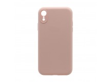 Чехол Silicone Case NEW без лого для Apple iPhone XR (защита камеры) (019) розовый