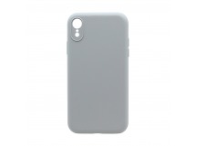 Чехол Silicone Case NEW без лого для Apple iPhone XR (защита камеры) (026) светло серый