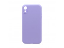 Чехол Silicone Case NEW без лого для Apple iPhone XR (защита камеры) (047) сиреневый