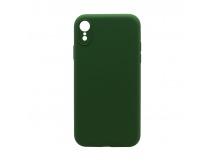 Чехол Silicone Case NEW без лого для Apple iPhone XR (защита камеры) (061) зеленый