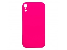 Чехол Silicone Case NEW без лого для Apple iPhone XR (защита камеры) (062) розовый