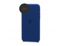 Чехол-накладка Silicone Case NEW с лого для Apple iPhone 11/6.1 (защита камеры) (020) синий