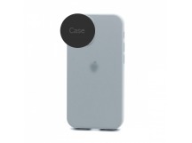 Чехол-накладка Silicone Case NEW с лого для Apple iPhone 11/6.1 (защита камеры) (026) светло-серый