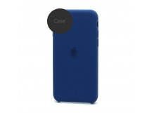 Чехол-накладка Silicone Case NEW с лого для Apple iPhone 13/6.1 (защита камеры) (020) синий