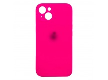 Чехол Silicone Case NEW с лого для Apple iPhone 13/6.1 (защита камеры) (062) розовый