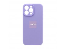 Чехол-накладка Silicone Case NEW с лого для Apple iPhone 14 Pro Max/6.7 (защита камеры) (047) сиреневый