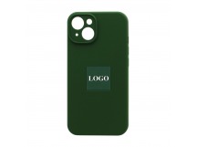 Чехол-накладка Silicone Case NEW с лого для Apple iPhone 14/6.1 (защита камеры) (061) зеленый