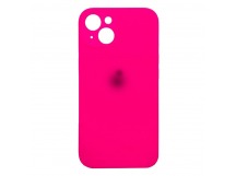 Чехол Silicone Case NEW с лого для Apple iPhone 14/6.1 (защита камеры) (062) розовый