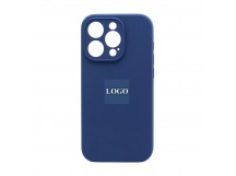 Чехол-накладка Silicone Case NEW с лого для Apple iPhone 14pro/6.1 (защита камеры) (020) синий