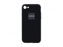 Чехол-накладка Silicone Case NEW с лого для Apple iPhone 7/8/SE 2020 (защита камеры) (018) чёрный