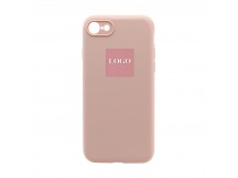 Чехол Silicone Case NEW с лого для Apple iPhone 7/8/SE 2020 (защита камеры) (019) розовый