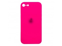 Чехол Silicone Case NEW с лого для Apple iPhone 7/8/SE 2020 (защита камеры) (062) розовый