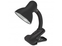 Светильник настольный ("прищепка") "ЭРА" 220V 40W, Е27, черный, с выключателем, N-212