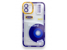 Чехол iPhone 11 (Full Camera/CD Record Белый) Силикон Прозрачный 1.5mm