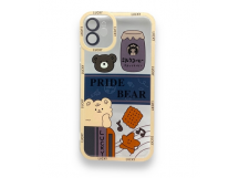 Чехол iPhone 11 (Full Camera/Медведь Pride Bear) Силикон Прозрачный 1.5mm