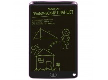 LCD планшет для заметок и рисования Maxvi MGT-02 10,5" розовый