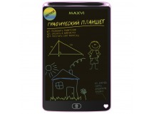 LCD планшет для заметок и рисования Maxvi MGT-02C 10,5" розовый