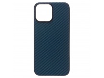 Чехол-накладка - SM009 POSH KEVLAR SafeMag для "Apple iPhone 13 Pro Max" (blue) (217129)