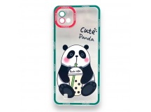 Чехол Realme C20/Narzo 50i (2021) (Full Camera/Панда) Силикон Прозрачный 1.5mm