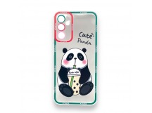 Чехол Samsung A14 4G/Samsung A14 5G (2023) (Full Camera/Панда) Силикон Прозрачный 1.5mm