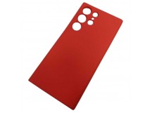 Чехол силиконовый Samsung S23 Ultra Silicone Cover Nano 2mm красный