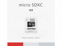 256Gb карта памяти Smartbuy microSDXC class 10 + SD адаптер PRO U3 R/W:90/70 MB/s