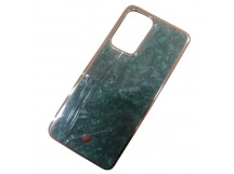 Чехол силикон-пластик Samsung A33 цветной гранит зеленый