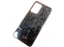 Чехол силикон-пластик Samsung A33 цветной гранит черный