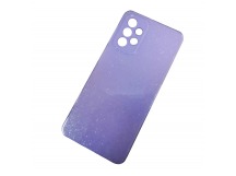 Чехол силиконовый Samsung A33 Fashion с блестками и защитой камеры сиреневый