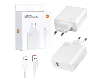 Сетевой адаптер питания Mi USB 120W + кабель Type-C (белый)