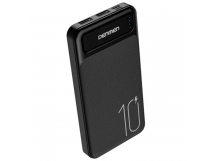 Внешний аккумулятор 10000 mAh DENMEN DP09 (2USB/2.1A/input Micro/Type-C) черный