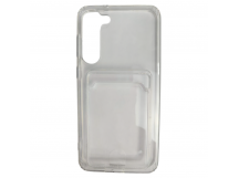 Чехол силиконовый Samsung S23 Plus с визитницей прозрачный
