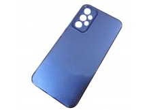 Чехол силиконовый Samsung A23 Fashion с блестками и защитой камеры синий