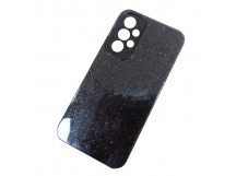 Чехол силиконовый Samsung A33 Fashion с блестками и защитой камеры черный