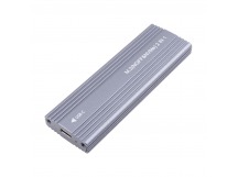 Внешний корпус для жесткого диска M.2 NGFF/NVME (Type-C, USB C/3.1 алюминий) Серый