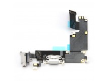 Шлейф iPhone 6 Plus на системный разъем + разъем зарядки + разъем гарнитуры + микрофон (серый)