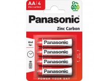 Элемент питания PANASONIC R6 Zinc Carbon (4 бл) (48/240)