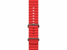 Ремешок для Apple Watch Series 42/44/45/49мм силиконовый красный