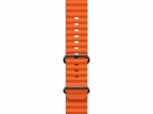Ремешок для Apple Watch Series 42/44/45/49мм силиконовый оранжевый