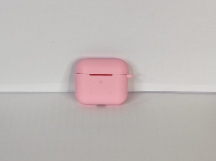 Чехол для Airpods 3 Silicone case, с карабином, розовый