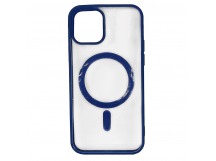 Чехол-накладка для iPhone 12/12 Pro Magsafe, Navy Blue/синий, в упаковке