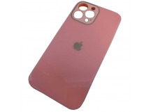 Чехол силикон-пластик iPhone 13 Pro Max глянец с логотипом розовый