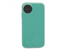 Чехол силикон-пластик iPhone 13 Pro Max глянец с логотипом зеленый