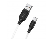 Кабель USB - Type-C Borofone BX42 "Encore silicone" (3А, 100см) белый