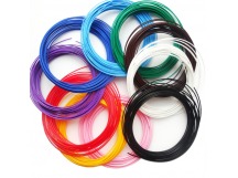 Набор PLA пластика 3метра, 1.75 мм для 3D Ручки (10 цветов)