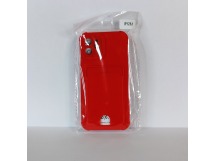 Чехол для iPhone 12 с отделением для карт Card Case красный