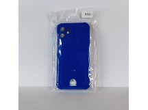 Чехол для iPhone 12 с отделением для карт Card Case синий